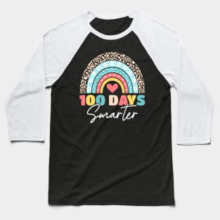 100th Day Of School Teacher 100 Days Smarter Baseball T-Shirt